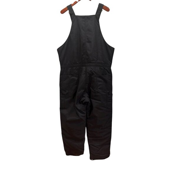Carhartt R33 Duck Insulated Bib Overalls Blk 40x34 USA Made Quilted Arctic Lined - Picture 2 of 8